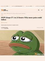 PEPE drops 17% in 24 hours: Why more pain could follow - AMBCrypto