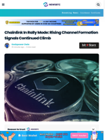 Chainlink In Rally Mode: Rising Channel Formation Signals Continued Climb