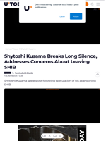 Shytoshi Kusama Breaks Long Silence, Addresses Concerns About Leaving SHIB - U.Today