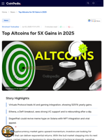 Top Altcoins for 5X Gains in 2025