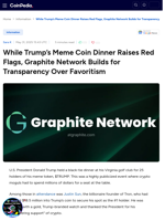 While Trump’s Meme Coin Dinner Raises Red Flags, Graphite Network Builds for Transparency Over Favoritism