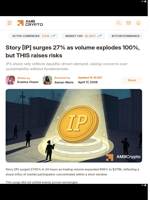 Story [IP] surges 27% as volume explodes 100%, but THIS raises risks - AMBCrypto