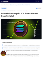 Solana Price Analysis: SOL Enters Make or Break Sell Wall