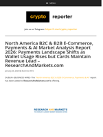 North America B2C & B2B E-Commerce, Payments & AI Market Analysis Report 2026: Payments Landscape Shifts as Wallet Usage Rises but Cards Maintain Revenue Lead - ResearchAndMarkets.com