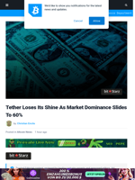 Tether Loses Grip: Stablecoin Dominance Drops To 60%