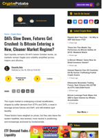 DATs Slow Down, Futures Get Crushed: Is Bitcoin Entering a New, Cleaner Market Regime?