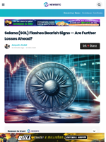 Solana (SOL) Flashes Bearish Signs — Are Further Losses Ahead?