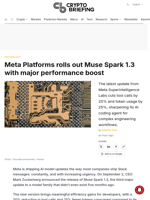 Meta Platforms rolls out Muse Spark 1.3 with major performance boost