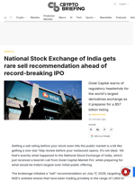 National Stock Exchange of India gets rare sell recommendation ahead of record-breaking IPO