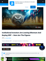 Institutional Investors Are Leaving Ethereum And Buying XRP - Here Are The Figures | Bitcoinist.com