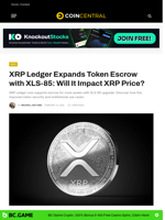XRP Ledger Expands Token Escrow with XLS-85: Will It Impact XRP Price? - CoinCentral