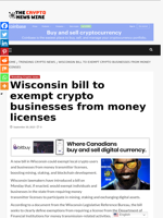 Wisconsin bill to exempt crypto businesses from money licenses - The Crypto News Wire
