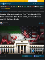 Crypto Market Analysis For This Week: US-Iran Tensions, Fed Rate Cuts, Stocks Crash, and AI Bubble Risks