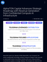 AlphaTON Capital Advances Strategic Roadmap with Revenue Generation from Confidential Compute AI Infrastructure | Visionary Financial