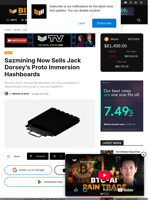 Sazmining Now Sells Jack Dorsey’s Proto Immersion Hashboards