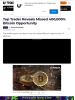 Top Trader Reveals Missed 400,000% Bitcoin Opportunity
