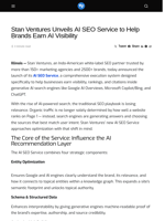 Stan Ventures Unveils AI SEO Service to Help Brands Earn AI Visibility - Visionary Financial