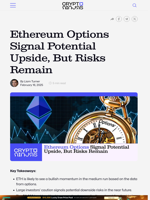 Ethereum Options Signal Potential Upside, But Risks Remain – CryptoNinjas