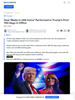 Made in USA Coins and Trump's 100 Days – In Numbers