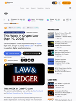 This Week in Crypto Law (Apr. 19, 2026)