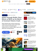 Robert Kiyosaki Bullish, Buys Bitcoin at $67K as He Warns of Imminent Historic Crash – Markets and Prices Bitcoin News