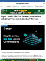 Bitget Unveils Six-Tier Broker Commissions with Lower Thresholds and Daily Payouts - TheNewsCrypto