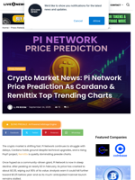 Crypto Market News: Pi Network Price Prediction As Cardano & Remittix Top Trending Charts | Live Bitcoin News