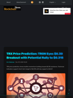 TRX Price Prediction: TRON Eyes $0.30 Breakout with Potential Rally to $0.315 - Blockchain.News