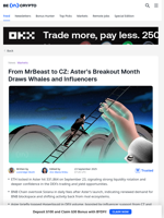 Aster DEX Sets Three Records in September