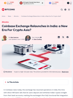 Coinbase Exchange Relaunches in India: a New Era For Crypto Asia?