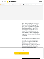 CZ's Family Office Deepens Stake in Ethena Labs as USDe Stablecoin Supply Tops $13B