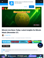 Live Bitcoin Updates: US Interest Bill Makes Bitcoin Narrative Stronger, Bitcoin Mining Stress Aids Bitcoin, and More...