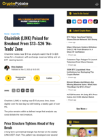Chainlink (LINK) Poised for Breakout From $13–$26 'No-Trade' Zone