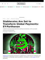 Stablecoins Are Set to Transform Global Payments: EY-Parthenon - 