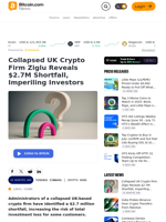 Collapsed UK Crypto Firm Ziglu Reveals $2.7M Shortfall, Imperiling Investors – Crypto News Bitcoin News