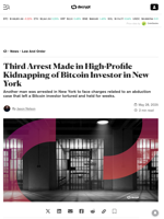 Third Arrest Made in High-Profile Kidnapping of Bitcoin Investor in New York - Decrypt