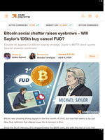 Bitcoin social chatter raises eyebrows – Will Saylor’s 105th buy cancel FUD? - AMBCrypto
