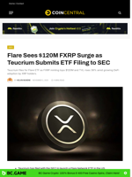 Flare Sees $120M FXRP as Teucrium Submits ETF Filing to SEC