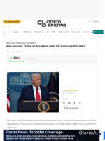 Iran accuses Trump of deception amid US-Iran ceasefire talks