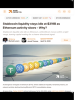 Stablecoin liquidity stays idle at $319B as Ethereum activity slows - Why? - AMBCrypto