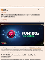 FUNToken Launches Foundation for Growth and Decentralization - AMBCrypto