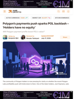 Polygon’s payments push sparks POL backlash – ‘Holders have no equity’ - AMBCrypto