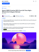 SPK Price Falls 50% from ATH as Market Sentiment Shifts Bearish