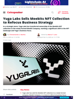 Yuga Labs Sells Meebits NFT Collection to Refocus Business Strategy | Coinspeaker