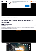 Is Shiba Inu (SHIB) Ready for Historic Breakout? - U.Today