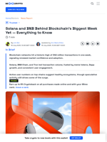 Blockchain Transactions Soar to 342 Million in Just 7 Days