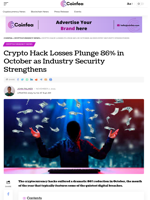 Crypto Losses 86% in October as Industry Strengthens