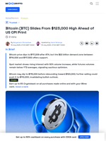 Bitcoin Price Falls Back, But $22 Billion Demand Zone Saves BTC