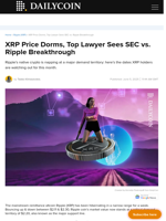 XRP Price Dorms, Top Lawyer Sees SEC vs. Ripple Breakthrough - DailyCoin