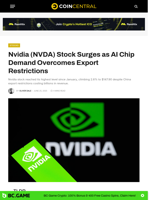 Nvidia (NVDA) Stock Surges as AI Chip Demand Overcomes Export Restrictions - CoinCentral